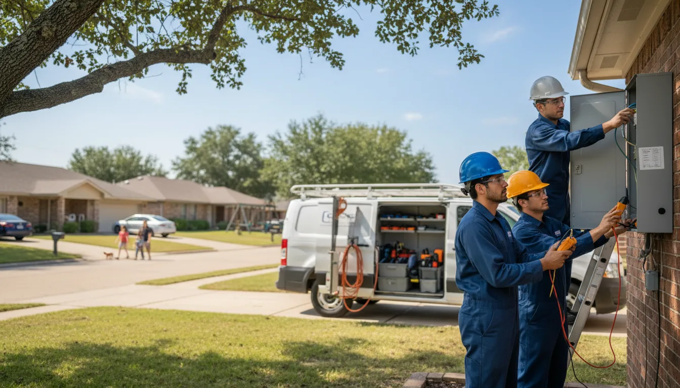 Certified electrician providing emergency electrical services in Woodville, WI